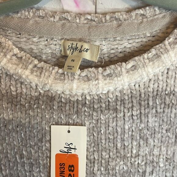 NWT STYLE & CO CHENILLE KNIT SWEATER SIZE PS - Picture 7 of 11